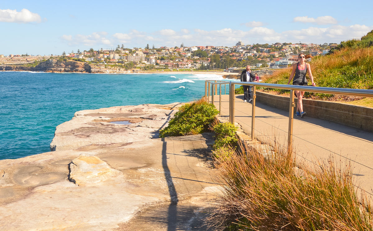 Outdoor walking path in Australia with open sky for gentle daily movement